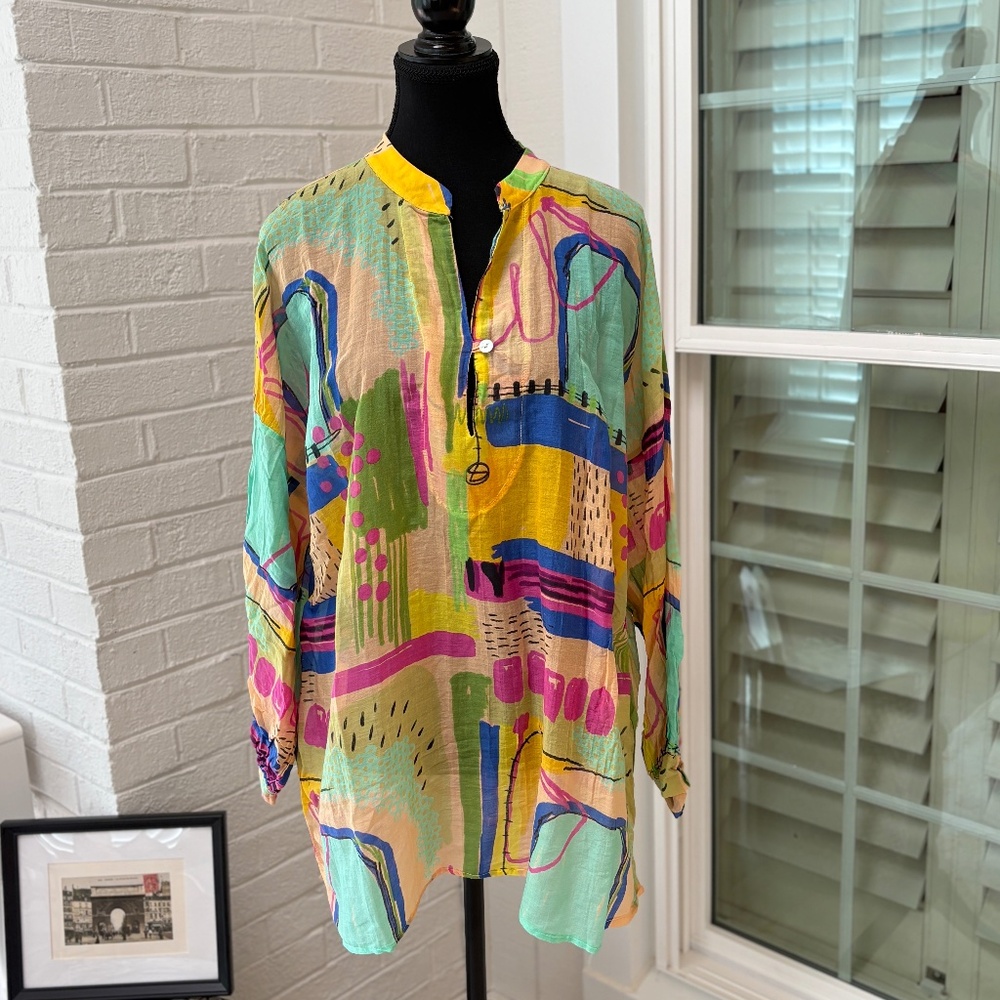 Banditas from Marseille: Cotton Voile Tunic Top NWT